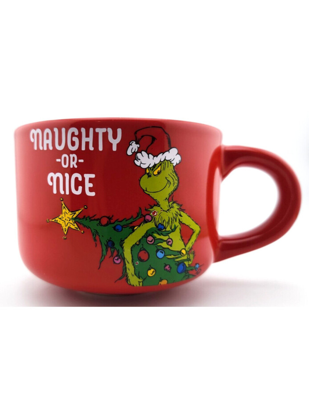 Dr. Seuss The Grinch Naughty or Nice Large Coffee Soup Mug – Christmas Holiday